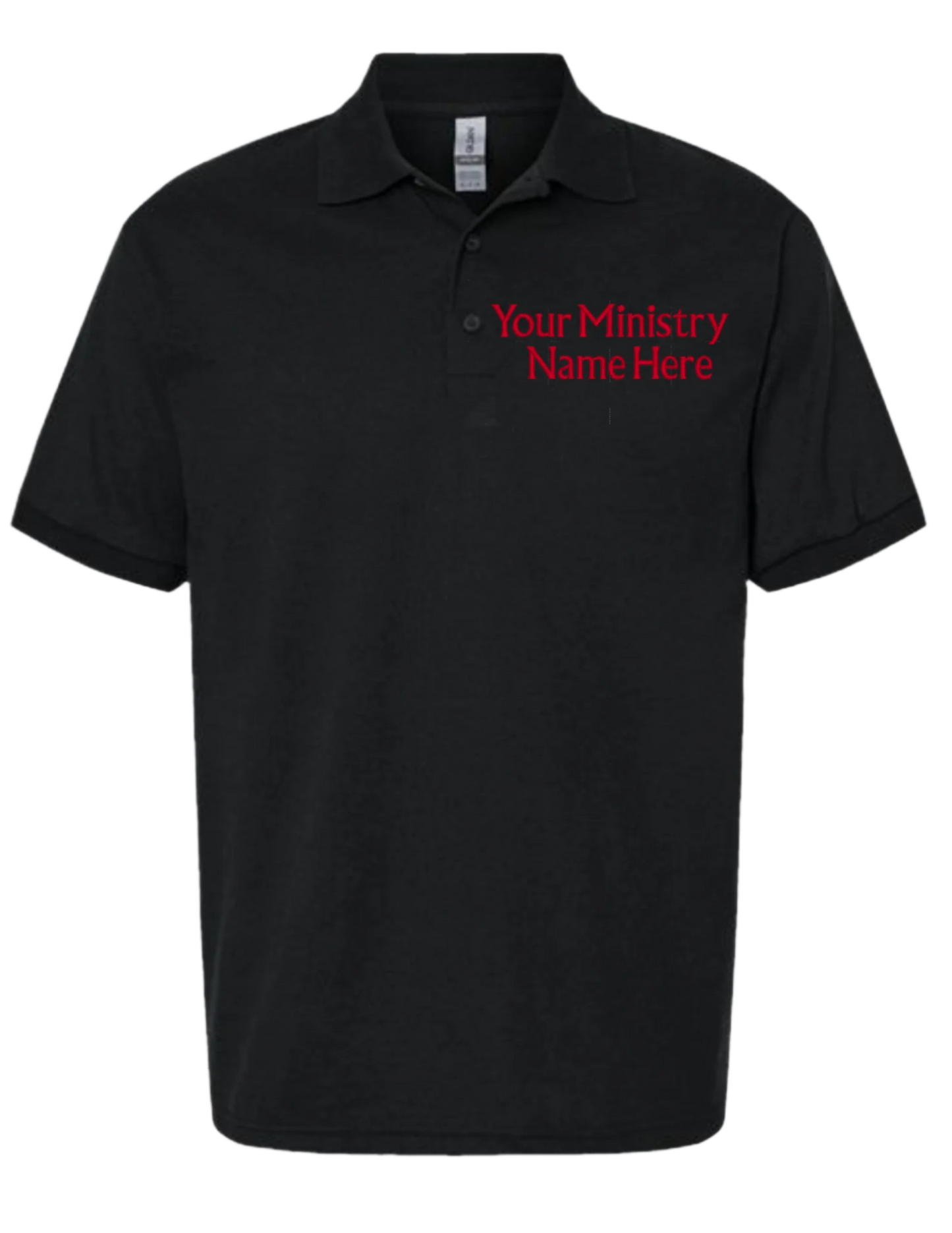 Embroidery Polo Shirt -Your Ministry Name Here