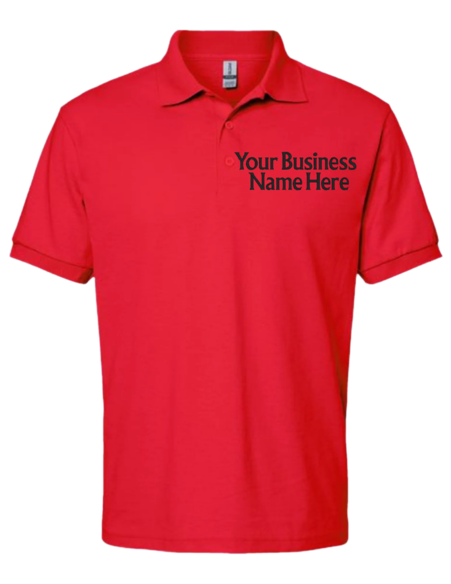 Embroidery Polo Shirt -Your Business Name Here