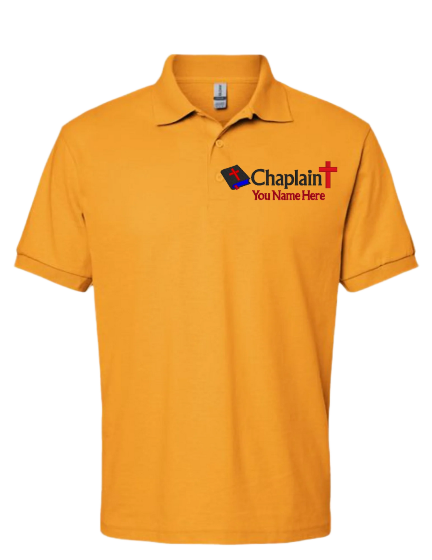 Embroidery Polo Shirt - Chaplain - With Your Name Here