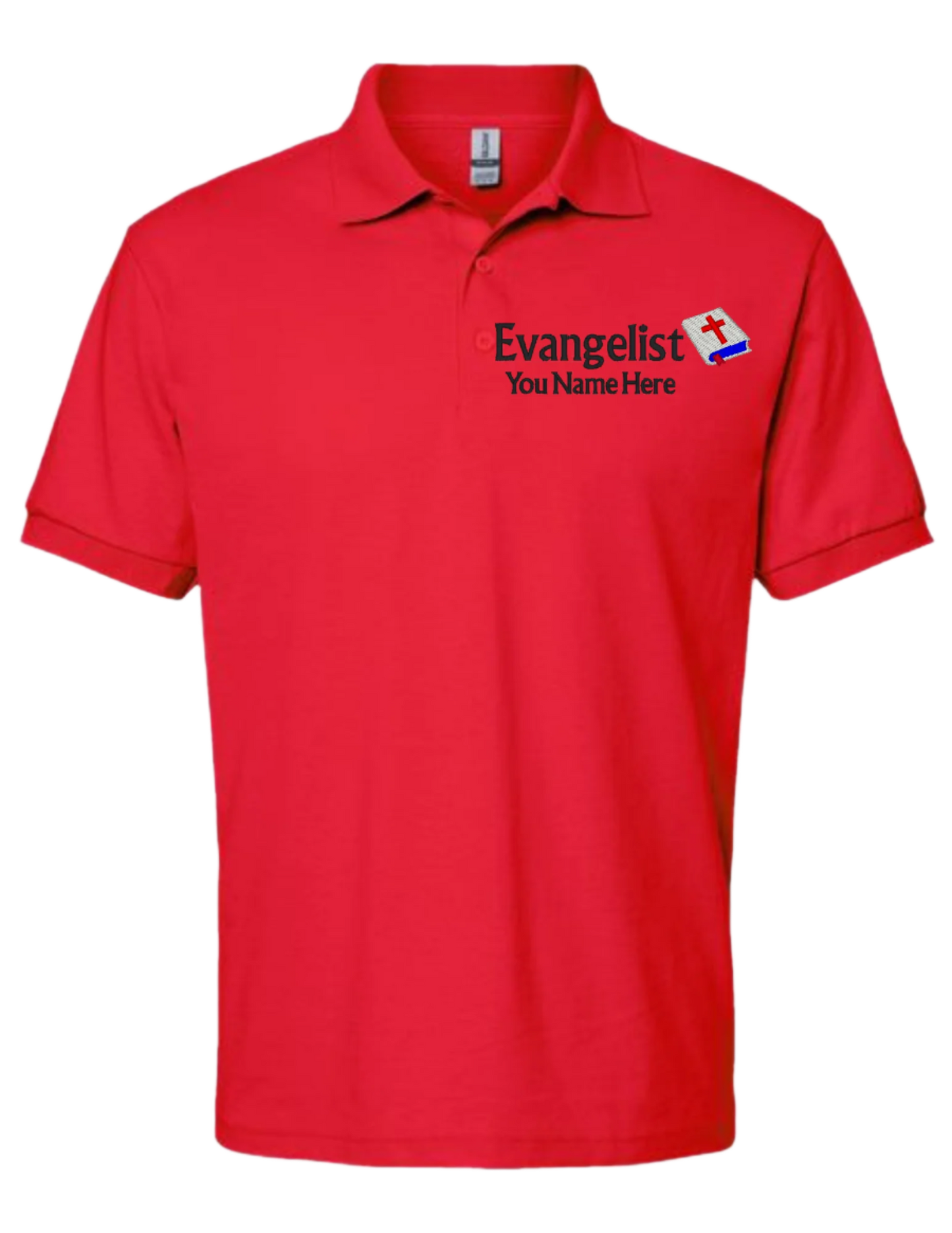 Embroidery Polo Shirt - Evangelist - With Your Name Here