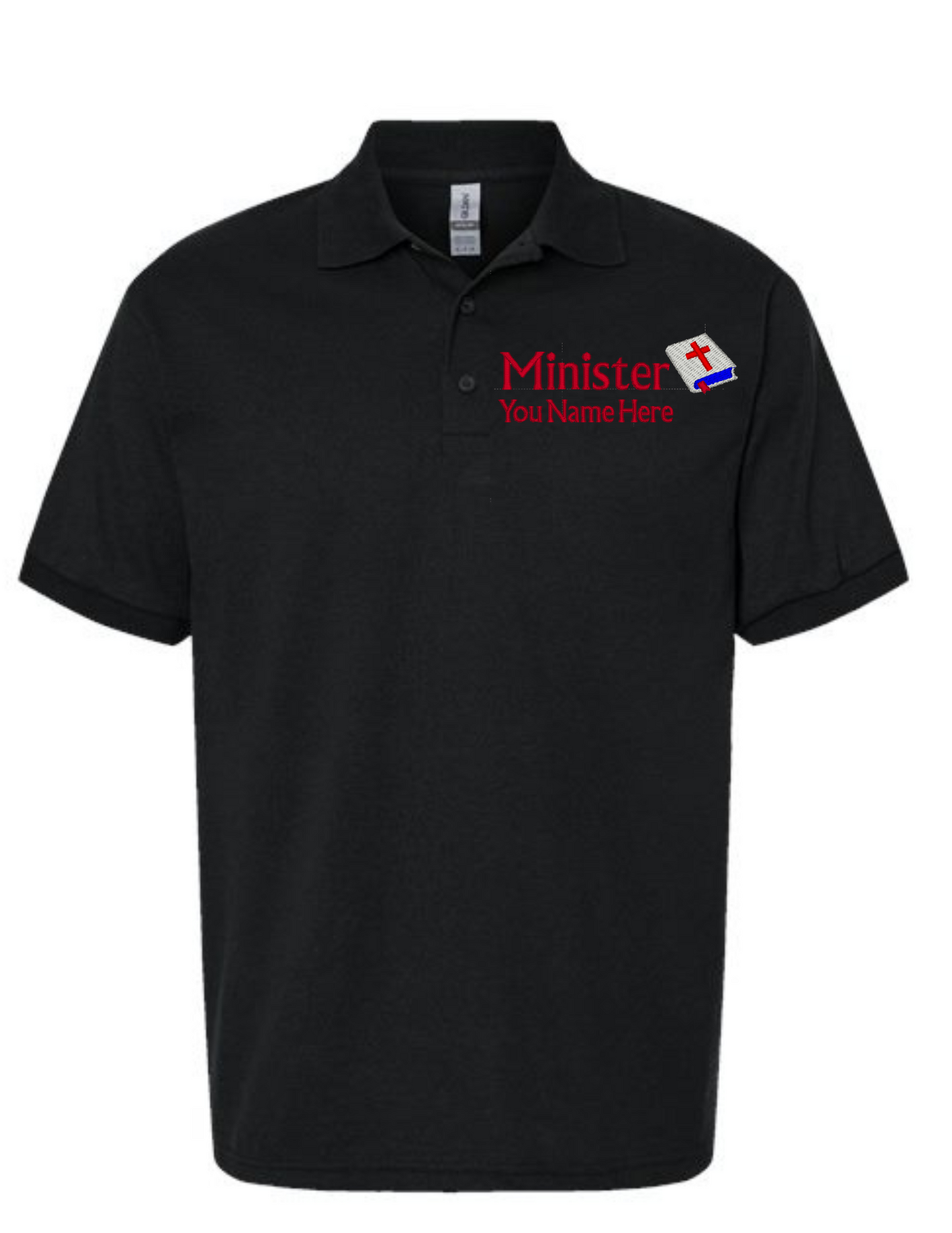 Embroidery Polo Shirt - Minister - With Your Name Here
