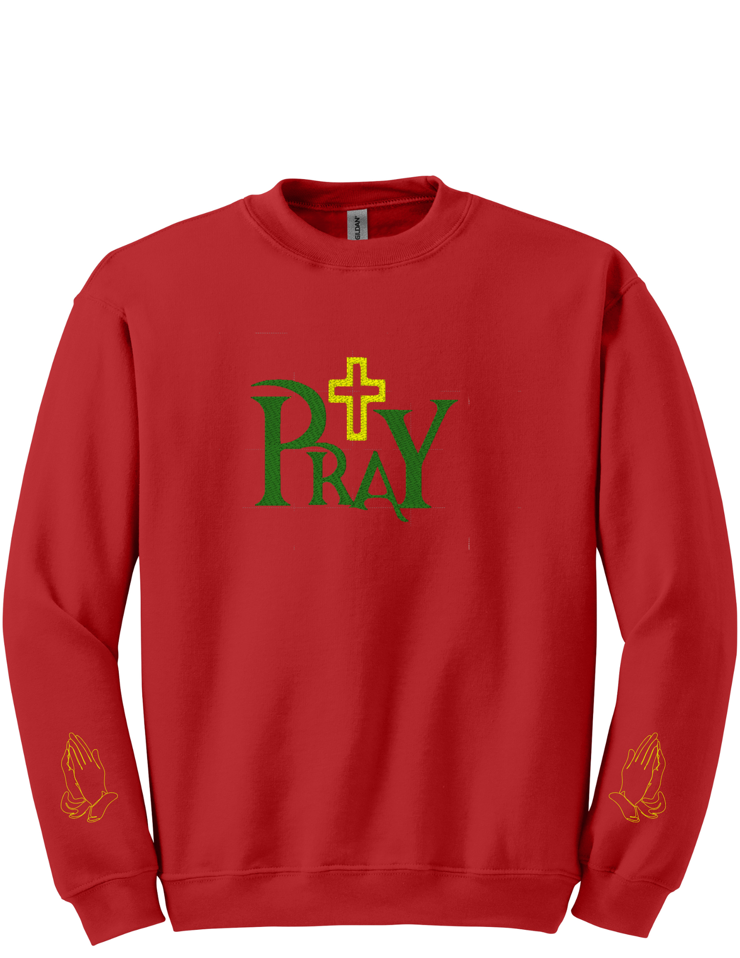 Embroidery Sweatshirt Pray