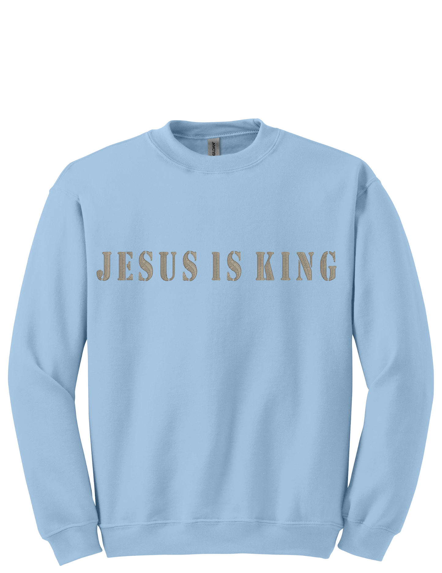 Embroidery Sweatshirt Jesus Is King