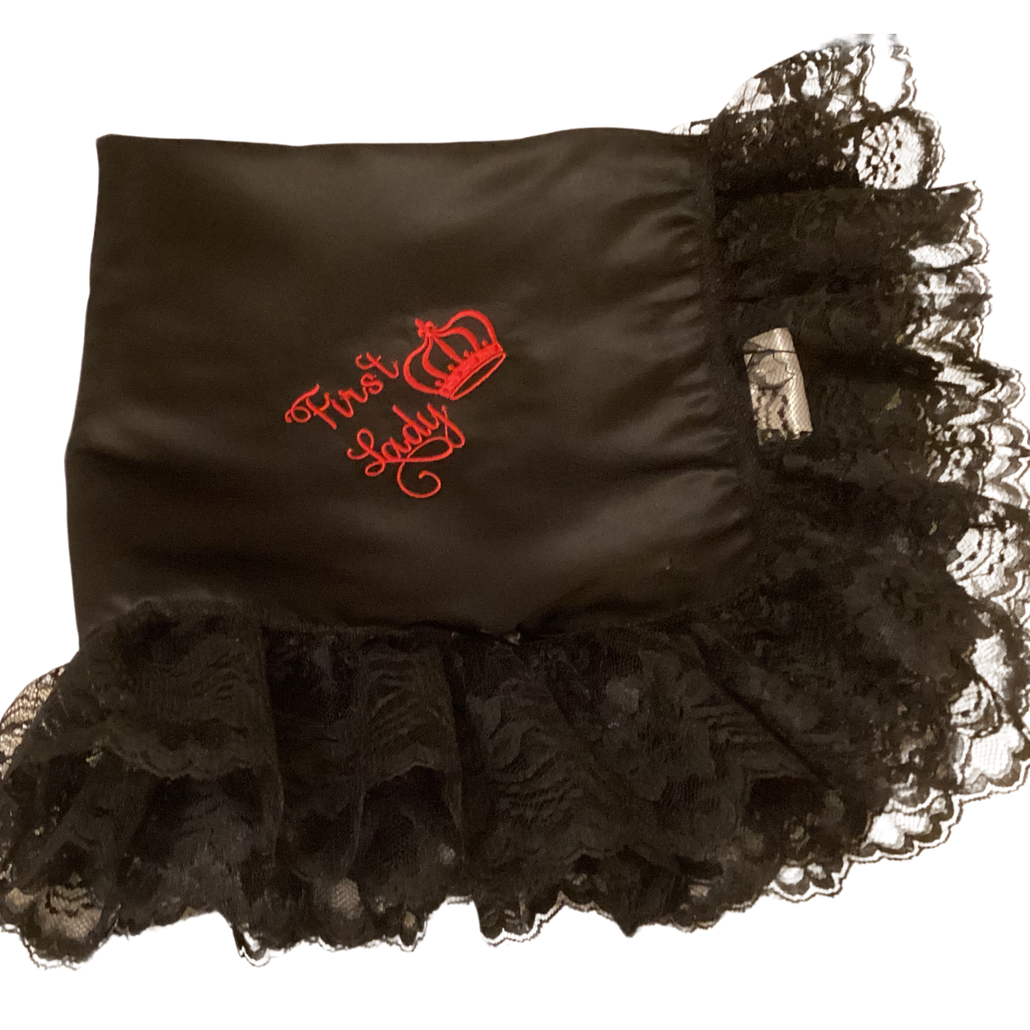 Embroidery Black Women Lap Scarf First Lady