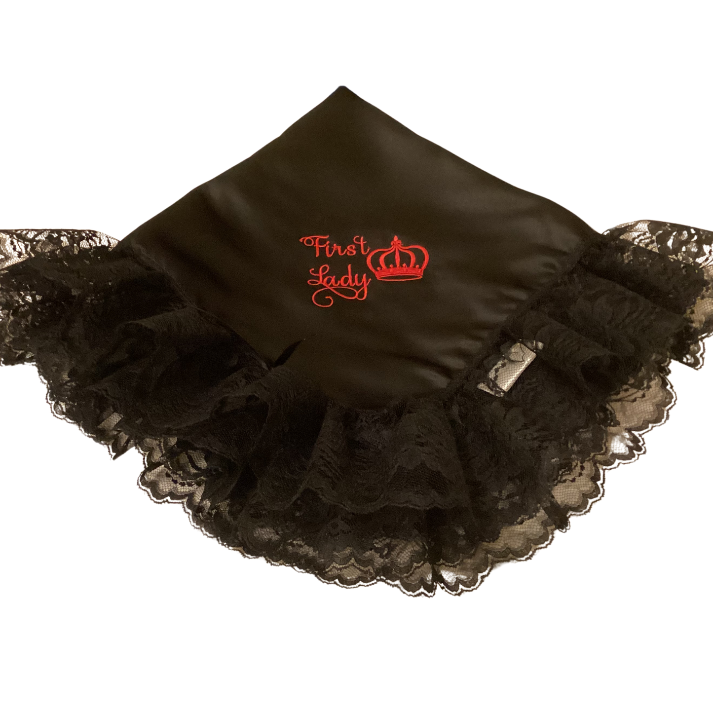 Embroidery Black Women Lap Scarf First Lady