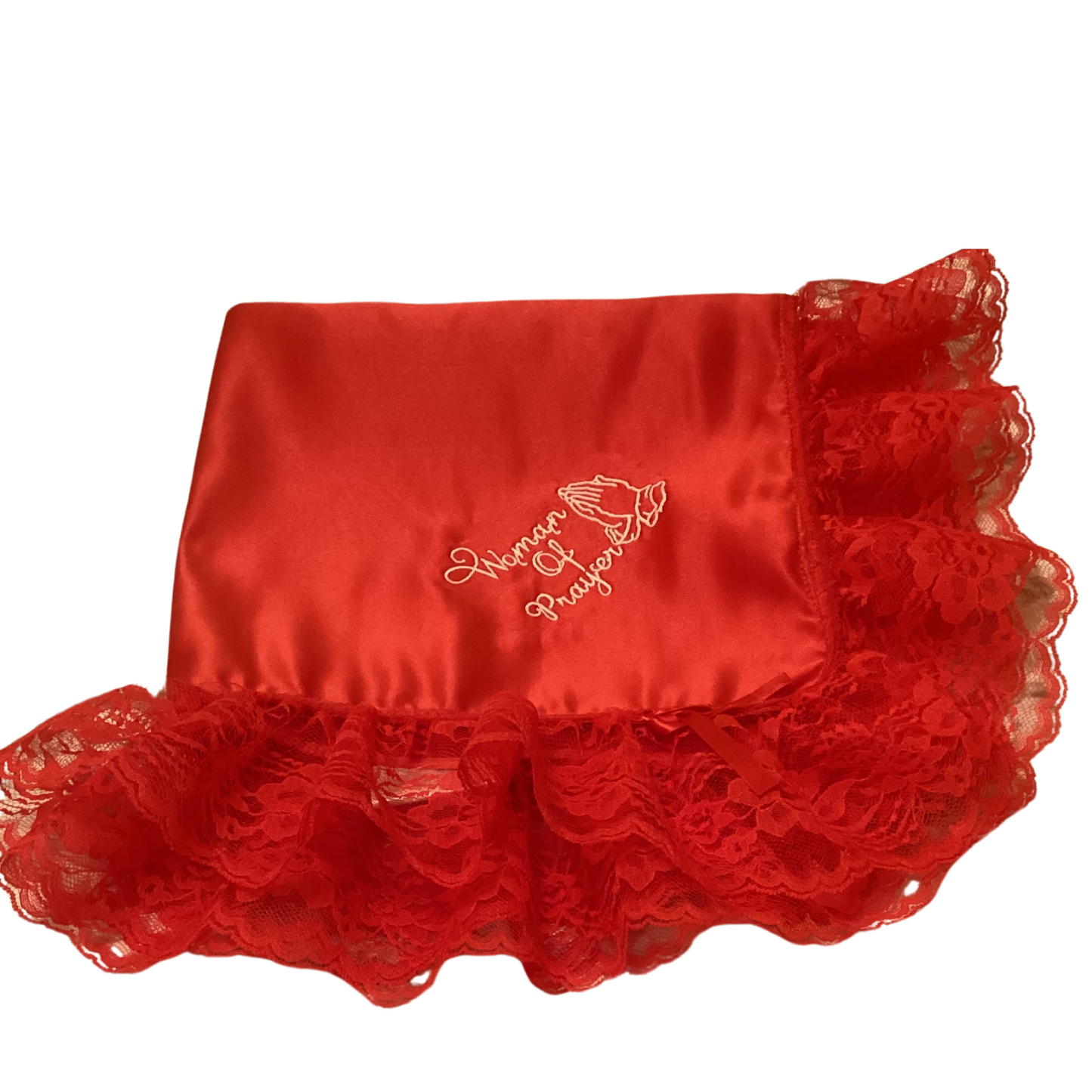 Embroidery Red Women Lap Scarf Women Of Prayer