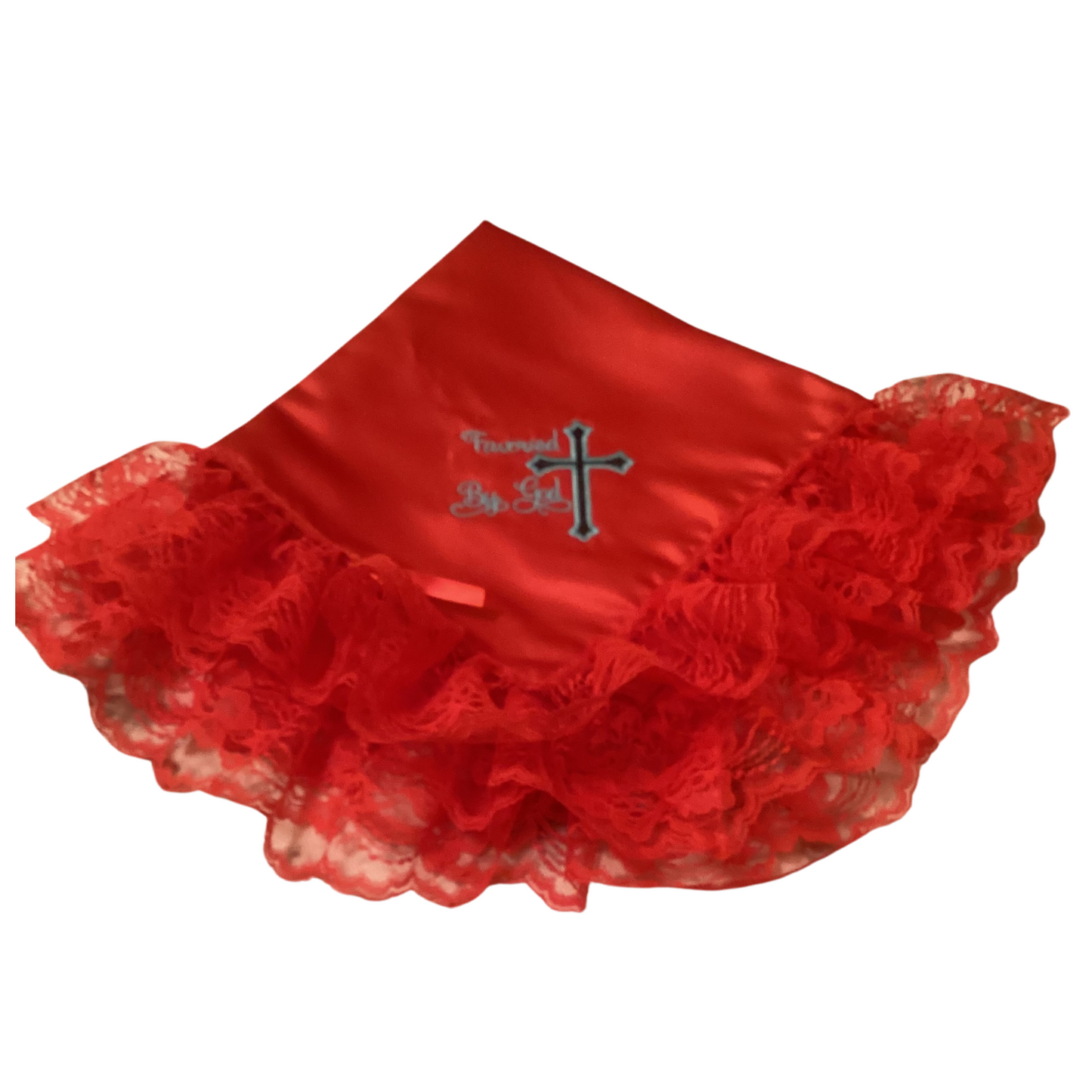 Embroidery Red Women Lap Scarf Favored By God