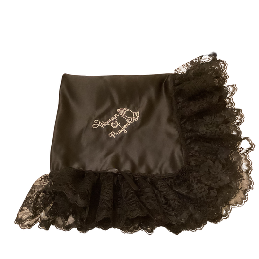 Embroidery Black Women Lap Scarf  Women Of Prayer