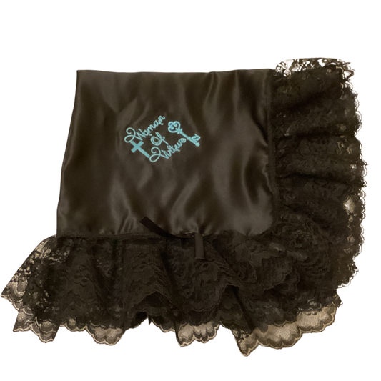Embroidery Black  Women Lap Scarf  Women Of Virtue