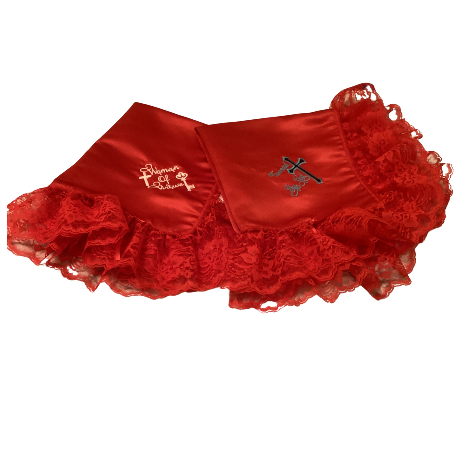 Embroidery Red Women Lap Scarf Favored By God